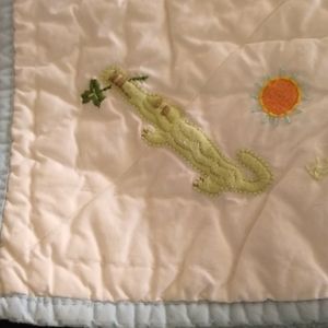 Pottery Barn Kids Hand Quilted & Embroidered Quilt